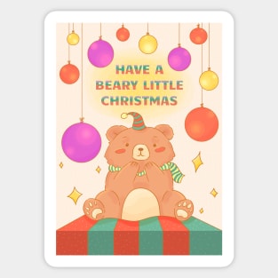 Have a Beary Little Christmas Sticker